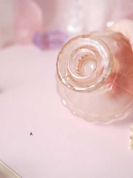 ☆ Casualty Items ☆ Individual Frosted Pink Candle | Sphere Holders