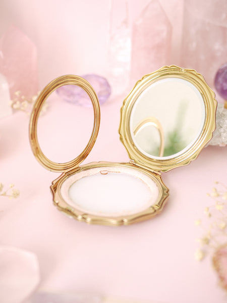 Vintage Stratton Compact with Floral Design *Collectible Item*