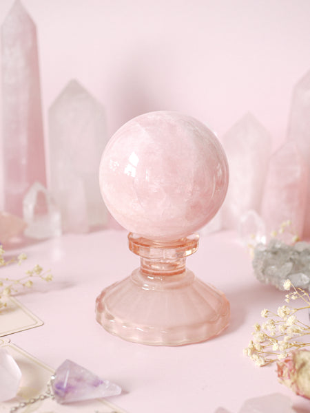 ☆ Casualty Items ☆ Individual Frosted Pink Candle | Sphere Holders