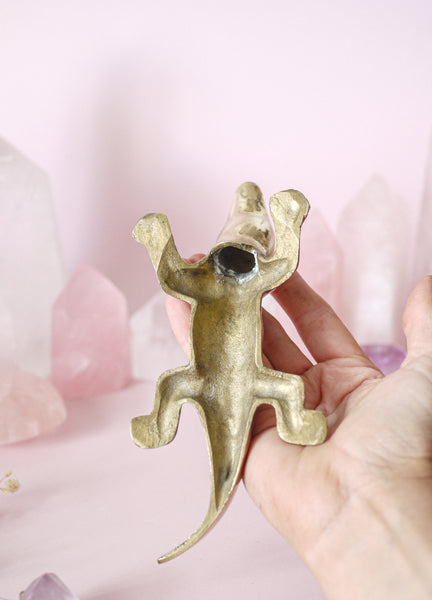 Brass Crocodile Ornament