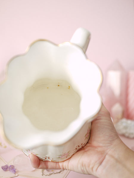 Vintage Bone China Floral Jug and Wash Bowl