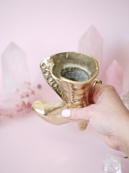 Vintage Witches Boot Vase *unsteady/wobbly*