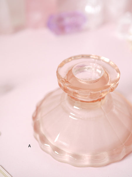 ☆ Casualty Items ☆ Individual Frosted Pink Candle | Sphere Holders
