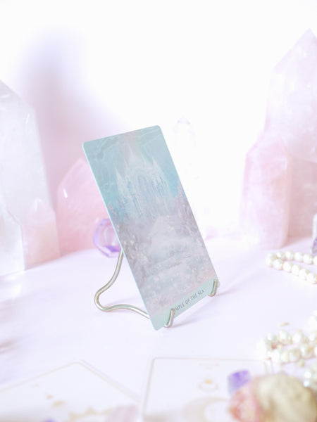 Small Gold Stand | Crystal Slabs / Tarot / Oracle Cards / Book Stand