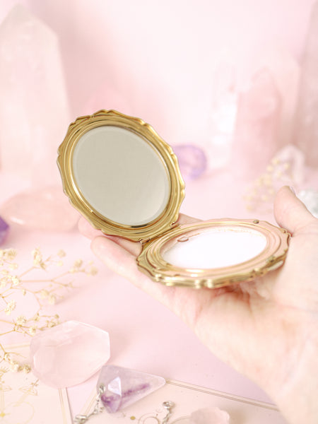 Vintage Stratton Compact with Floral Design *Collectible Item*