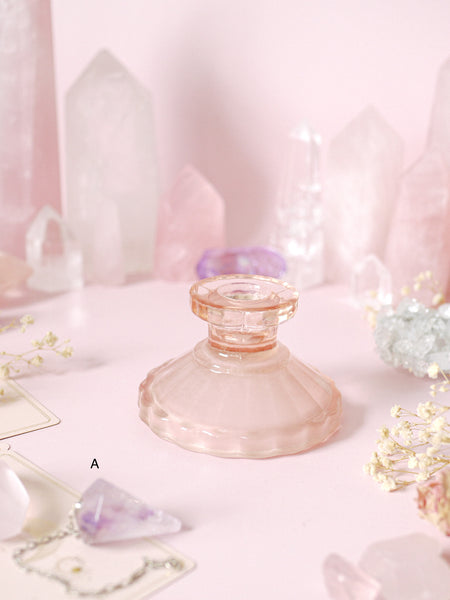 ☆ Casualty Items ☆ Individual Frosted Pink Candle | Sphere Holders