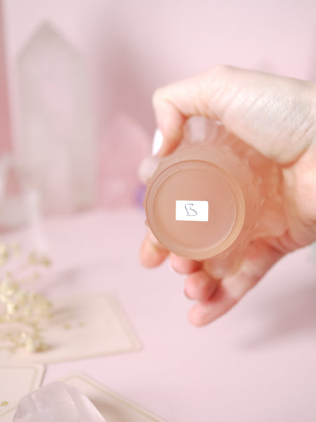 Individual Pink Frosted Glass Tealight Holder