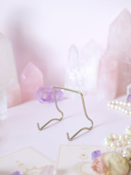 Small Gold Stand | Crystal Slabs / Tarot / Oracle Cards / Book Stand