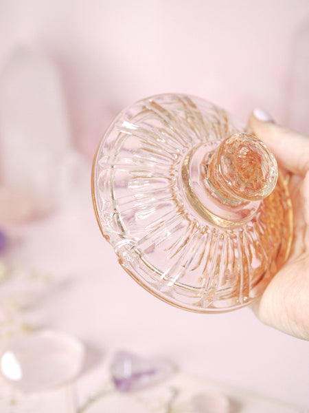 ☆ Casualty Item ☆ Peachy Pink Vintage Glass Pot
