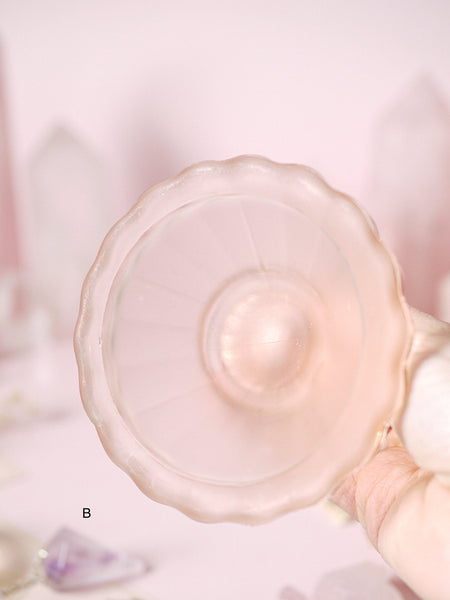 ☆ Casualty Items ☆ Individual Frosted Pink Candle | Sphere Holders