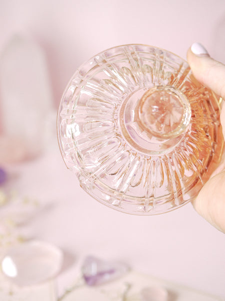 ☆ Casualty Item ☆ Peachy Pink Vintage Glass Pot