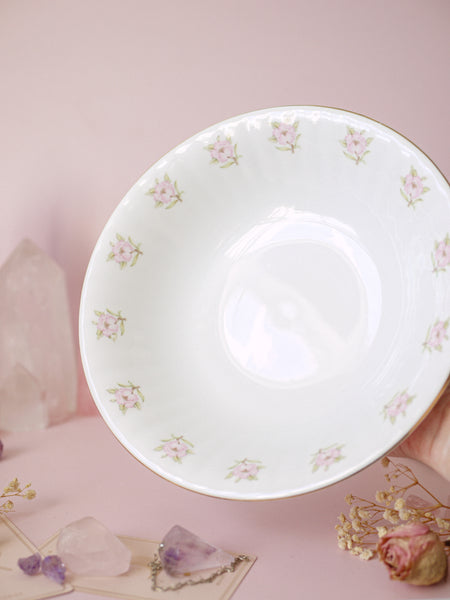 Vintage Bone China Floral Jug and Wash Bowl