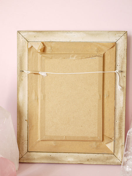 Original Vintage Oil Painting with Floral Design