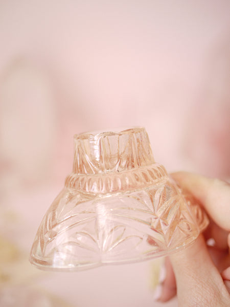 ☆Casualty Item ☆ Peachy Pink Vintage Candlestick Holder | Sphere Stand