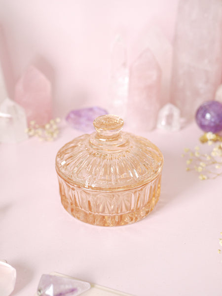☆ Casualty Item ☆ Peachy Pink Vintage Glass Pot