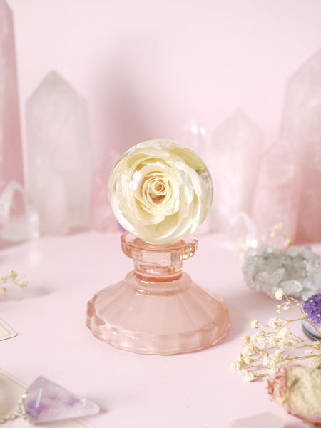 ☆ Casualty Items ☆ Individual Frosted Pink Candle | Sphere Holders