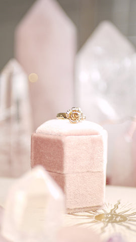 Vintage 9ct Gold Rose Ring