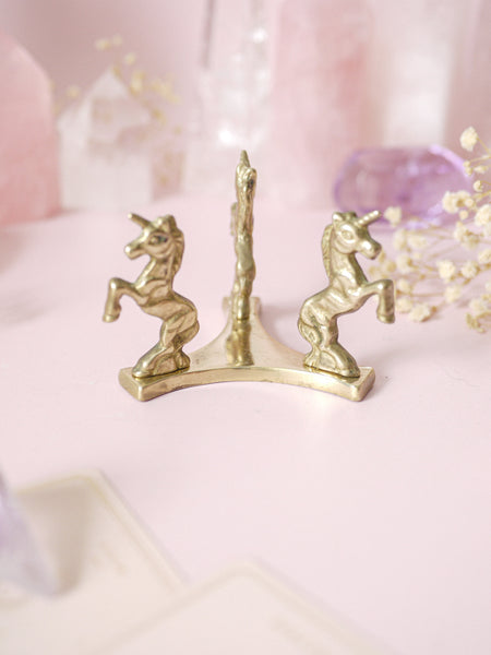 Brass Unicorn Sphere Stand *RARE FIND*