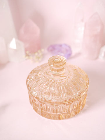 ☆ Casualty Item ☆ Peachy Pink Vintage Glass Pot